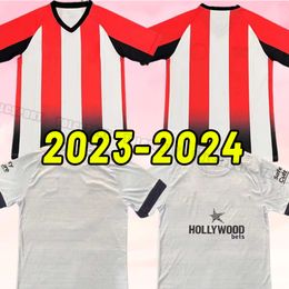 23 24 Brentfords FC Home Soccer Jerseys 2023 2024 men TONEY MBEUMO HENRY away Second football shirts Men Kit