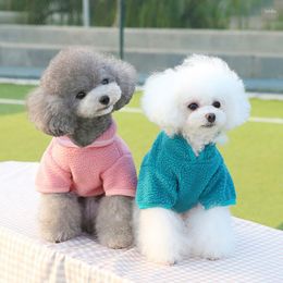 Dog Apparel Lamb Fleece Pullover Pet Clothes Cute Double-sided Puppy Kitten Coats Sweater For Small Medium Dogs Cats Warm Winter Outfit