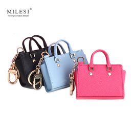 Keychains Lanyards Milesi Women s Good Taste Mini Wings Bags Keychain for Handbags Change Purse Cute Miniature Handbag Smart Doll MP372 230718