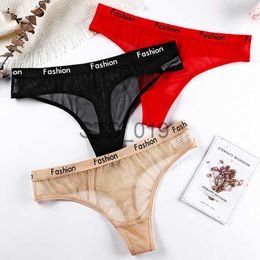 Briefs Panties Other Panties Thongs Sexy Lingerie Ladies Cotton Mesh Transparent Panties Breathable Underwear Women Fashion LowRise Seamless Briefs GString x071