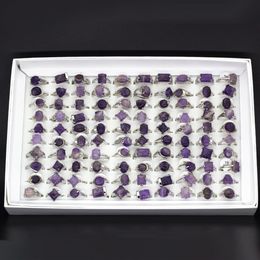 Mix Lot Women Rings Natural Stone Rings For Natural Stone Collection Lovers 20pcs Whole Party gift237D