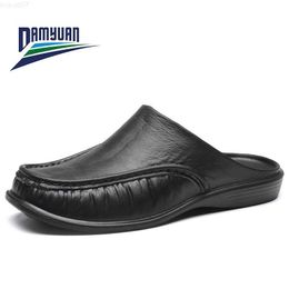Slippers Damyuan 2022 Winter Men Lightweight Thermal Slippers Home EVA Half Slippers House Indoor Shoes Casual Work Slipper Size 40-47 L230718