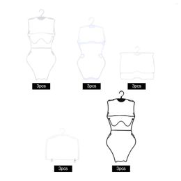 Hangers 3Pcs Swimsuit Hanging Rack Dress Lingerie For Garden Dresses Body Shape Display Bikinis Swimsuits