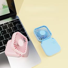 Fans Portable Mini Fan USB Rechargeable Handheld Electric Foldable Quiet Pocket Cooling Hand Ventilador Home Office Outdoor Travel 230717