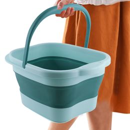 Bathroom Sinks Foot Soaking Bath Basin Tub Basin Tools Foot Spa Foldable Footbath Tub | Stress Relief Collapsible Foot Spa Foldable Bucket 230717