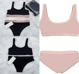2023 Summer Sexy Twopieces Bikini For Women Swimsuit With Letters Fashion Lace Swimwear Lady Bathing Suits 3 Styles