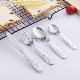 Briefs Panties Other Panties 304 Stainless Steel Kids Fork Knife Spoon Food Feeding Spoon Stainless Steel Kids Learning Eating Habit Children Tableware x0719