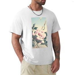 Men's Polos Peony With Butterfly Ohara Koson T-Shirt Boys Animal Print Shirt Tops Custom T Shirts Fruit Of The Loom Mens