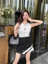 Women's Tanks & Camis designer High Quality New Product Small Hardware Chain Drawstring Comb Woven Tank Top Spicy Girl Must Wear Clothing XJU4