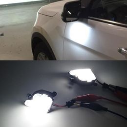 2PCS 6000K White LED Under Side Mirror Light Puddle Lamps For Skoda Octavia 3 2 5E 1Z 2004-2020 Skoda Superb 3 2 B6 B8 2008-2021311w