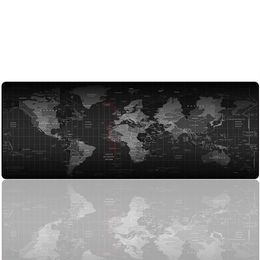 Large Gaming Mouse Pad - Portable Large Desk Keyboard Mat for Laptop - Non-slip Rubber Base 27 5x11 8x0 079IN Multicolor Map256f