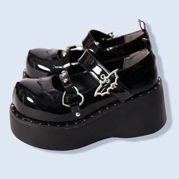 Jane Mary Dress 87 Sweet Cute Pumps Wedge Platform Women Gothic Girls Lolita Punk Shoes High Heels Plus Size 43 230717