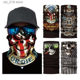 Cycling Caps Masks Outdoor Sports Magic Scarf Neck Face Mask Balaclava Bandanas Cycling Hiking Tube Unisex Multifunction Windproof Fashion Headband T230718