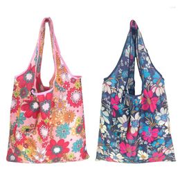 Storage Bags Foldable Eco-Friendly Shopping Bag Groceries Vegetables Toy Large Capacity Reusable Handbag Travel Accessory