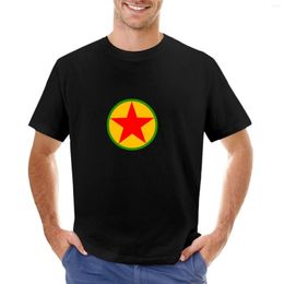 Men's Polos PKK Flag T-Shirt Plain Cute Clothes Black T-shirts For Men