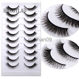 False Eyelashes High quality 10Pairs 8mm-12mm Natural Mink Lashes New Arrival Short Wispy 3d Mink Eyelashes Wholesale Makeup Beauty Eye Lashes J230717