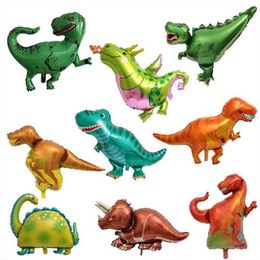 50pcs Mini Dinosaur foil balloon boys animal balloons childrens dinosaur birthday party jurassic decorations balloon H1026260k