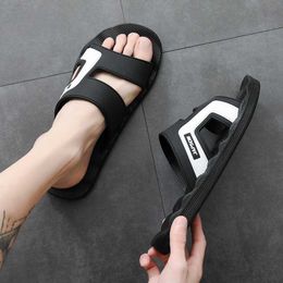 Slippers Summer Men's Fashion Trend All-match Slippers Anti Skid Massage Bathroom Sandals Indoor Comfortable Breathable Casual Slippers L230718