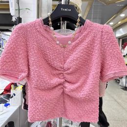 Women's Blouses French Elegant Shirt Women Short Puff Sleeve Blouse Woman Summer Square Collar Blusas Para Mujer Envio Gratis Dropship