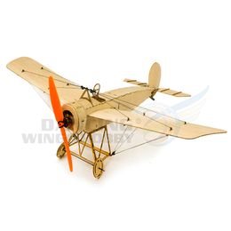 Aircraft Modle Micro Balsawood Aeroplane Kit Fokker-E Aircraft Model 420mm Wingspan Electric Remote Control Aeroplane for Indoor Park Fly K8 230718