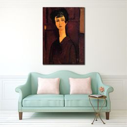 Female Figure Canvas Art Victoria Amedeo Modigliani Painting Hand Painted Oil Modern Office Decor