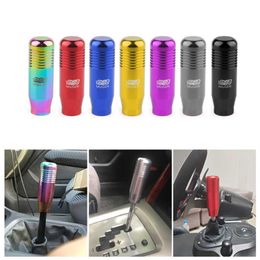 8 Color Universal Car Aluminum Manual Gear Shift Knob Stick Manual Transmission Gearstick Lever Shifter Knob 8 5CM Car238E