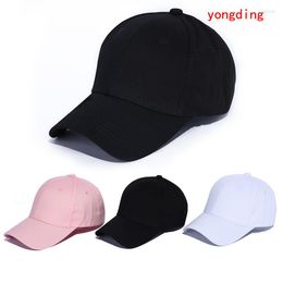 Ball Caps Fashion Top Quality Dad Hats Blank Baseball Casual Hat Hip Hop Cap Summer Sun Adjustable Women White Pink Black