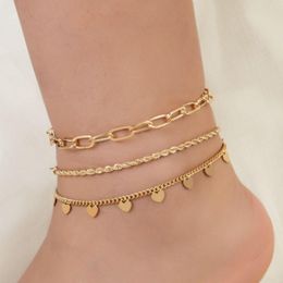 Anklets Fashion Golden Foot Decoration European And American Beach Wind Small Beautiful Wristwatches For Women Bracelet Manufacturer