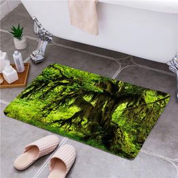 Carpets Forest Entrance Door Floor Mat Non-Slip Foot Pad Home Welcome Carpet For Hallway Bath Kitchen Doormat