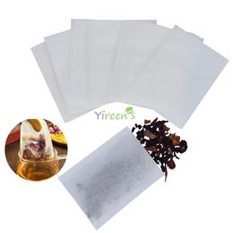 Disposable Tea Strainers 60 X 80mm Heat Sealing Philtre Paper Tea Strainer 1000PCS SET Made Of Food Grade Wood Pulp Biodgradable300q