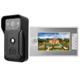 Other Intercoms Access Control MOUNTAIONE Security 7 Colour Screen Home Video Interphone Doorphone Bell Kits Home Families Door Access Control Intercom Systems x07