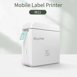 Printers HPRT M11 Label Maker Mini Portable Thermal Printer Wireless BT Connect with Mobile Adhesive Tag DIY Sticker Labelling Machine x0717