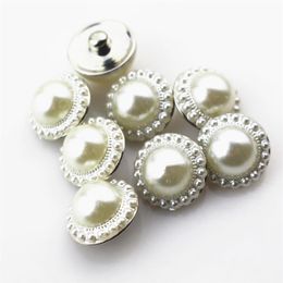 20pcs lot iimitation pearl buttons DIY glass 18mm Snap buttonsd charms DIY Bracelet&Bangles ginger Snap necklace Jewelry310f