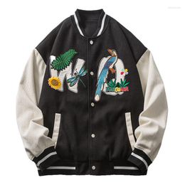 Men's Jackets ERENEJIAN Unisex Fashion Varsity Baseball With Embroidery Oversize Hip Hop Letterman Jacket College Outerwear M-XXL