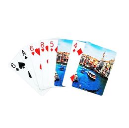 2pairs Party Favor Sublimation DIY White Single Sided Blank Paper Playing Cards