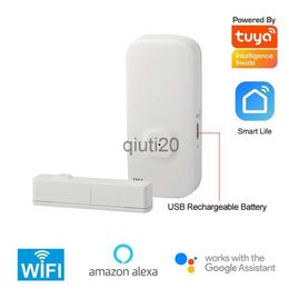 Other Alarm Accessories Tuya 2.4G WiFi Door Contact Sensor Wireless Magnetic Window Detector Magnet Switch Open Alarm Smart Life Alexa Google x0718