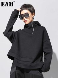 Women's Hoodies Sweatshirts Loose Fit Asymmetrical Big Size Sweatshirt New Hooded Long Sleeve Women Big Size Fashion Tide Spring Autumn 2023 19Aa527 J230718