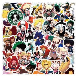 100pcs Car sticker Cartoon Anime Stickers My Hero Academia Graffiti Boku No Hero Academia Character Decal Laptop Car Kids Sticker250B