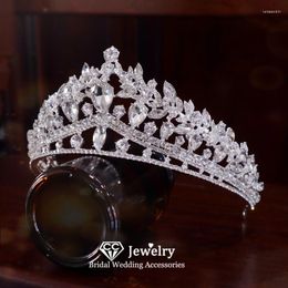 Hair Clips Crystal Crowns Women Accessories Wedding Headpiece Bridal Dress Engagement Hairwear Shining Tiaras Jewellery Charm QS187