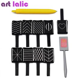 Żel paznokci 11 Stacuset 3D Magnet Stick Cat Eye Magnetyczne Pen do rysowania paznokci sztuki do żelowych narzędzia magiczne 230717