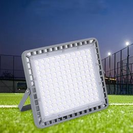 LED 6th Generation Module Ultra-thin Flood Lights 150Lm W Ra80 Outdoor 400W IP67 Waterproof 6000K Wide Lighting for Area Parking L204P