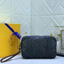 2023 Clutch-Tasche, luxuriöse Herren-Geldbörse, Designer-Tasche, klassischer Druck, Clutch-Taschen, modische Herren-Leder-Geldbörse, Kartenhalter, Geldbörse, Brief-Reißverschluss, Handtasche, Größe 25 x 15,5 x 6,5 cm