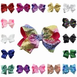 8 Inch Jojo Siwa Bows Jojo Bows With Clip For Baby Children Large Sequin Bow Unicorn Bows 304 U2