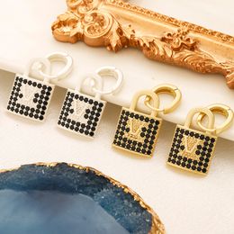 Designers Brand Earrings Designer Letter Ear Stud Women Copper Brass S925 Silver 18K Gold Plated Geometric Earring for Girls Wedding Party Jewerlry Accessories