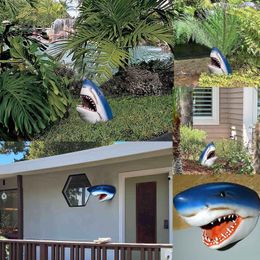 Garden Decorations Interesting Great White Hidden In The Grass Probe Art Decoration Ornament Sculpture