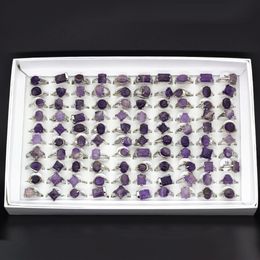 Mix Lot Women Rings Natural Stone Rings For Natural Stone Collection Lovers 20pcs Whole Party gift214N