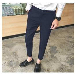 Men's Suits Men Korean Style Fahions Wide Leg Pants 2023 Mens Loose Casual Solid Color Japanese Streetwear Joggers Suit W23