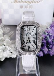 Wristwatches Luxury Women Watch Fashion Top Brand Diamond Dial Leather Quartz Female Wristwatch Montre Femme Relogio Feminino