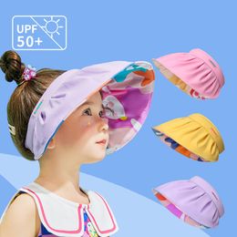 Caps Hats Spring Autumn Cute Unicorn Parent-child Bucket Hat With Headband Girls Fashion Kids Sun Hat Outdoor Summer Child Shell Cap 230717