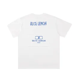 BLCG LENCIA Summer T-Shirts High Street Hip-Hop Style 100% Cotton Quality Men and Women Drop Sleeve Loose Tshirts Oversize Tops 23240